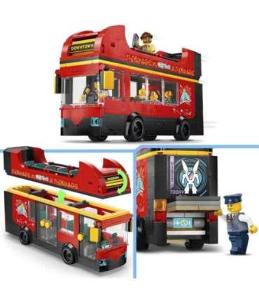 LEGO City Punane kahekordne turistibuss