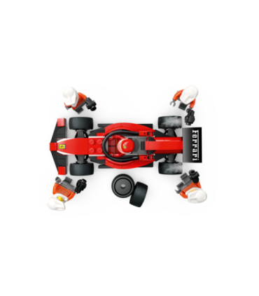 LEGO City F1 boksipeatus ja boksimeeskond Ferrari autoga