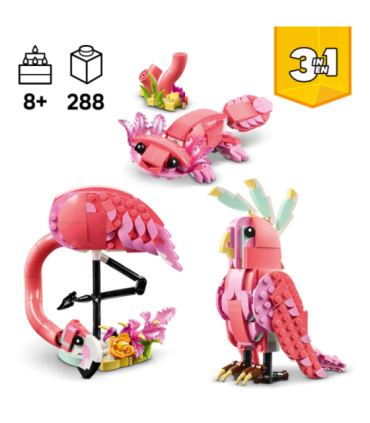 LEGO Creator metsloomad: roosa flamingo