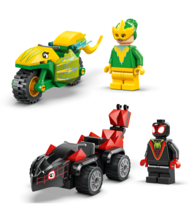 LEGO Spidey Spini ja Electro dinosaurusesõidukite tagaajamine