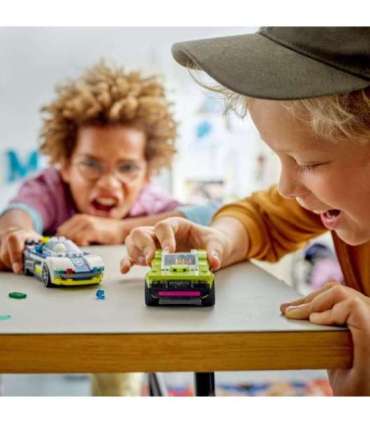 LEGO City Politseiauto ja muskelauto tagaajamine