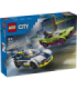 LEGO City Politseiauto ja muskelauto tagaajamine