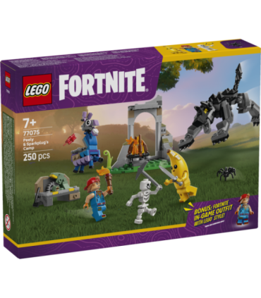 LEGO Fortnite Peely ja sparkplugi laager