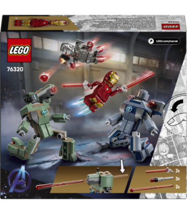 LEGO Super Heroes Iron Man ja Sõjamasin vs. haamerdroonid