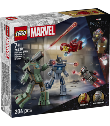 LEGO Super Heroes Iron Man ja Sõjamasin vs. haamerdroonid