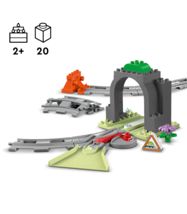 LEGO DUPLO Rongitunneli ja -rööbaste laienduskomplekt