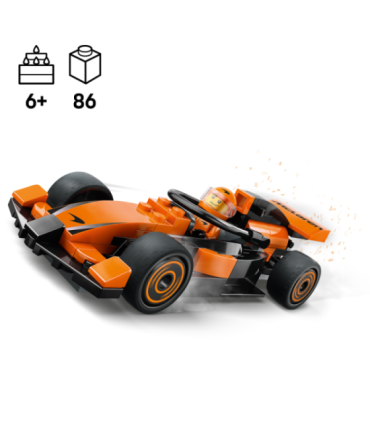 LEGO City F1 sõitja McLareni võistlusautoga