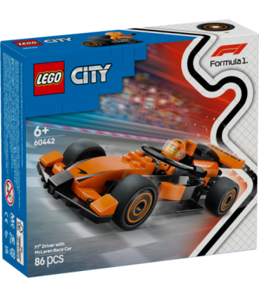 LEGO City F1 sõitja McLareni võistlusautoga