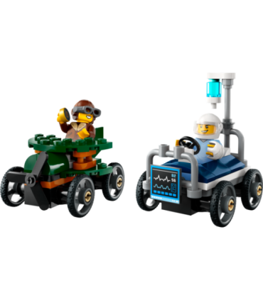 LEGO City Lennuk vs haiglavoodi võidusõiduautode komplekt