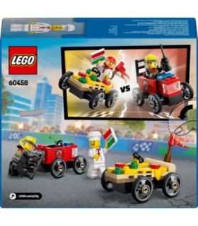 LEGO City Pitsaauto vs tuletõrjeauto võidusõiduautode komplekt