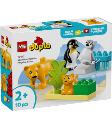 LEGO DUPLO Metsloomade perekonnad: pingviinid ja lõvid