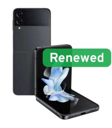 Grade A++ Samsung Galaxy Z Flip 4 6.7" Foldable AMOLED 5G 128GB GRAPHITE Android Samsung Renewed
