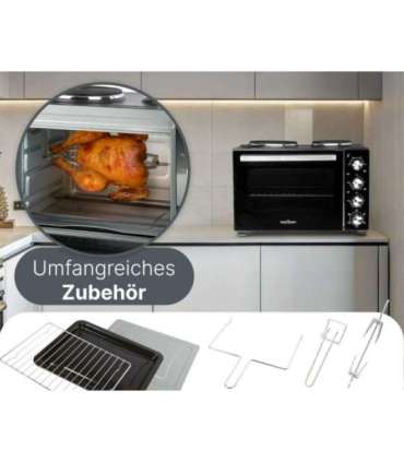 Mini oven with 2 hot plates Proficook