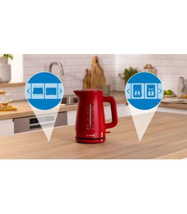 Bosch TWK3M124 electric kettle 1.7 L 2400 W Red