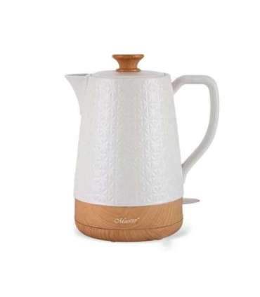 Maestro MR-076 electric kettle 1.8 L 1800 W White, Wood