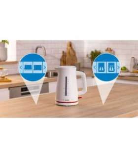 Bosch TWK3M121 MyMoment 2400 W electric kettle, white