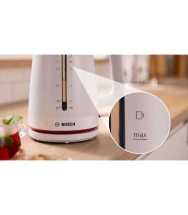 Bosch TWK3M121 MyMoment 2400 W electric kettle, white