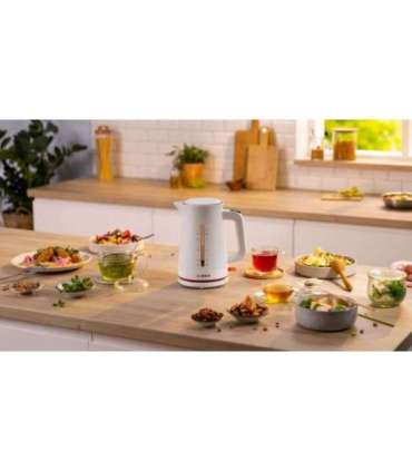 Bosch TWK3M121 MyMoment 2400 W electric kettle, white