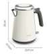 Tefal Collection KI666AE0 electric kettle 1.7 L 2400 W Ivory