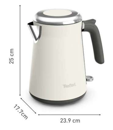 Tefal Collection KI666AE0 electric kettle 1.7 L 2400 W Ivory