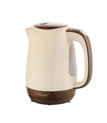 Feel-Maestro MR042 beige electric kettle 1.7 L Beige, Brown 2200 W