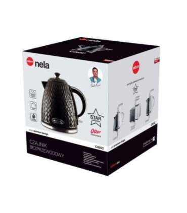 ELDOM NELA kettle, 1.7 l capacity, 2000 W power, black