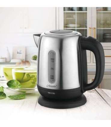 MAESTRO MR-027 electric kettle 1.2 L 1630 W Steel, Black