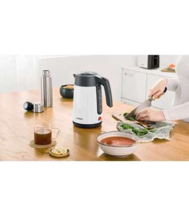 Electric kettle Bosch TWK 7L461, 2400 W, 1.7 l White