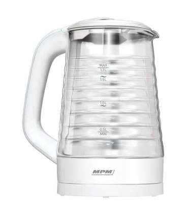 MPM MCZ-124 electric kettle 1.7 L 2200 W White