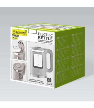 Maestro MR-065 electric kettle 1.7 L 2200 W (MR-065-GREY) Grey