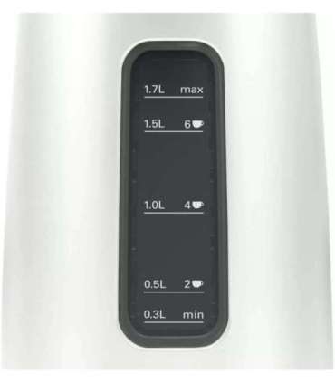 Bosch DesignLine electric kettle 1.7 L 2400 W Black, Silver