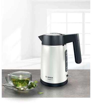 Bosch DesignLine electric kettle 1.7 L 2400 W Black, Silver