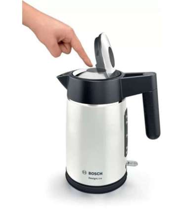 Bosch DesignLine electric kettle 1.7 L 2400 W Black, Silver