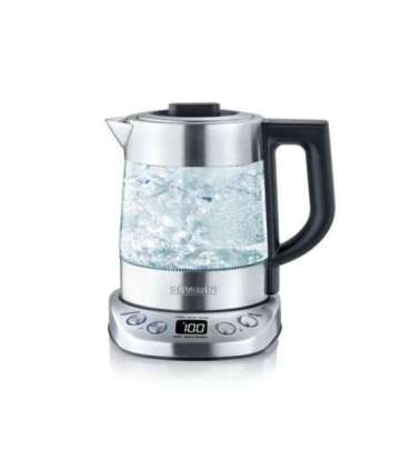 Severin WK 3473 electric kettle 1 L 2200 W Stainless steel, Transparent