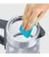 Severin WK 3473 electric kettle 1 L 2200 W Stainless steel, Transparent