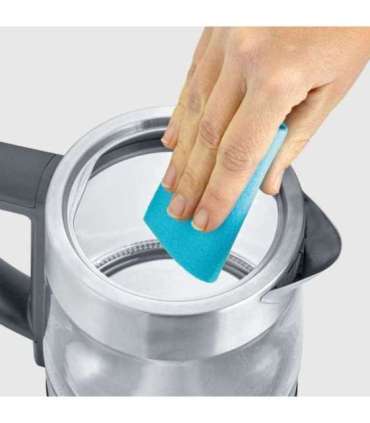 Severin WK 3473 electric kettle 1 L 2200 W Stainless steel, Transparent