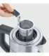 Severin WK 3473 electric kettle 1 L 2200 W Stainless steel, Transparent
