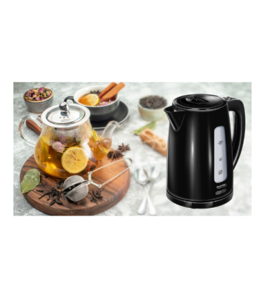 MPM Cordless kettle MCZ-112black 1,7 L, 2200 W