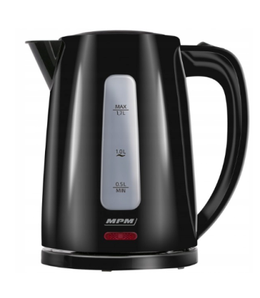 MPM Cordless kettle MCZ-112black 1,7 L, 2200 W