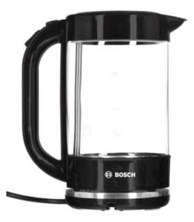 Bosch TWK70B03 electric kettle 1.7 L 2400 W Black, Transparent