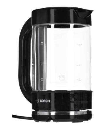 Bosch TWK70B03 electric kettle 1.7 L 2400 W Black, Transparent