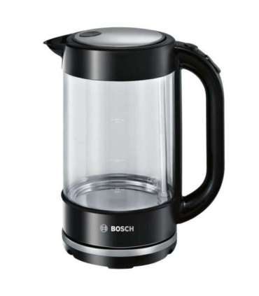 Bosch TWK70B03 electric kettle 1.7 L 2400 W Black, Transparent