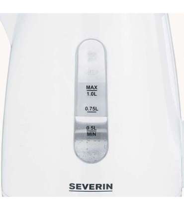 Severin WK 3411 electric kettle 1 L 2200 W White