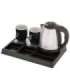 Adler AD 1354 Hotel kettle stainless steel 1.2 L + tray with cups black, steel