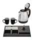 Adler AD 1354 Hotel kettle stainless steel 1.2 L + tray with cups black, steel