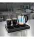 Adler AD 1354 Hotel kettle stainless steel 1.2 L + tray with cups black, steel