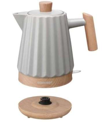 Concept RK0091 Ceramic electric kettle 1.5 l Light grey
