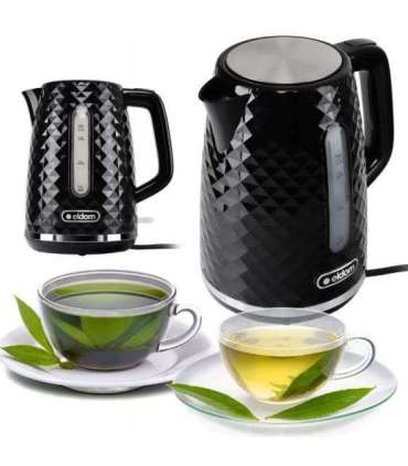C280C ELDOM Kettle ELLI, capacity 1.7 l, power 2200 W, black, strix, black