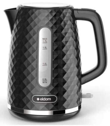 C280C ELDOM Kettle ELLI, capacity 1.7 l, power 2200 W, black, strix, black