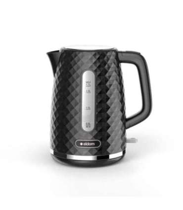 C280C ELDOM Kettle ELLI, capacity 1.7 l, power 2200 W, black, strix, black